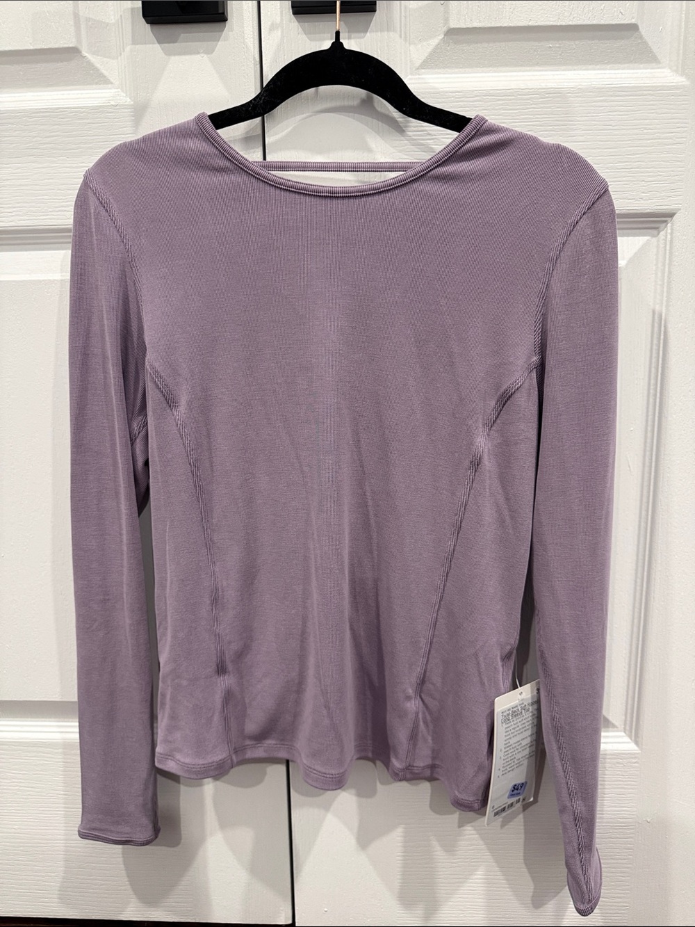 Lululemon Twist-Back Soft Ribbed Long Sleeve Top - Size 6